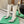 BLC Cagole Knee-High Boots 9.5cm White Leather 985494
