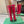 BLC Cagole Knee-High Boots 9.5cm Dark Pink Leather 985493