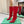 BLC Cagole Knee-High Boots 9.5cm Red Leather 985492