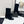 CC Mid-Calf Sock Boots Black Suede Stretch Knit 985658