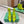 BLC Cagole Mid-Calf Boots 5cm Neon Green Leather 985476