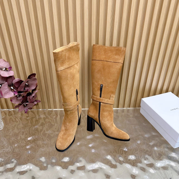 CD D-Town Heeled Knee-High Boots Light Brown Suede 955998
