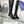 CD Lace Knee-High Boots 3.5Cm Black Lace Suede 981811