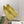 LW Petal Anagram Ballet Flats Pale Yellow Leather 111596