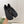 LW Petal Anagram Ballet Flats Pale Black Leather 111592
