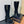 BM 26S Knee-High Platform Boots 11.5cm Black Suede 111379