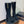 BM 26S Knee-High Platform Boots 11.5cm Black Suede 111379