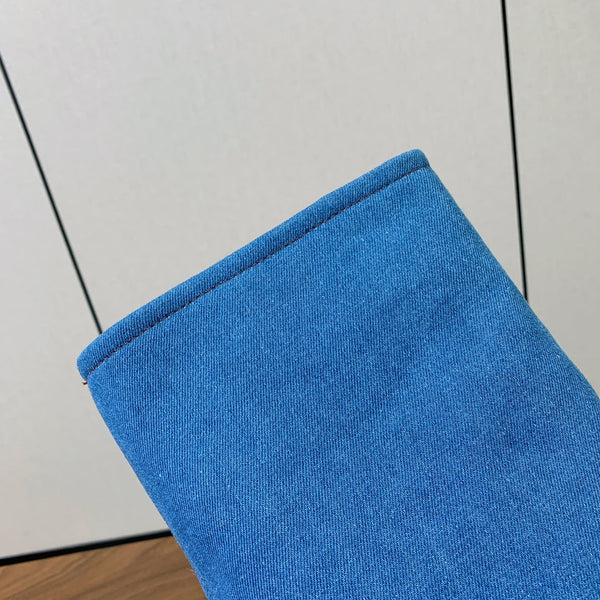 BM 26S Fold-Over Gaiter Boots 8.5cm Blue Denim 111365