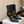 BM 26S Pointed-Toe Boots 10.5cm Gold Logo Buttons Black Leather 111356