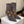 BM 26S Pointed-Toe Boots 10.5cm Gold Logo Buttons Dark Grey Suede & Embossed Leather 111353