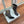 BM 26S Open-Toe Ankle Boots 9.5cm Gold Buttons Stiletto Dark Grey Suede 111322