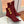 BM 26S Open-Toe Ankle Boots 9.5cm Gold Buttons Stiletto Burgundy Suede 111319