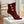 BM 26S Open-Toe Ankle Boots 9.5cm Gold Buttons Stiletto Burgundy Suede 111319