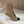 BM 26S Moneta Monogram Lace-Up Boots Peep-Toe Brown Knit 111314