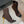 BM 26S Moneta Monogram Lace-Up Boots Peep-Toe Coffe Knit 111312