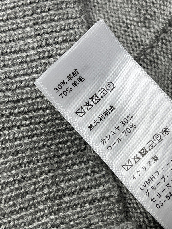 CE 26S Hooded Knit Sweater Celine Paris Logo Wool 430332