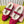 Miu Shearling Trim Mary Jane Flats Bow Detail Red Suede 137205
