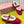 Miu Shearling Trim Mary Jane Flats Bow Detail Red Suede 137205
