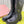 Miu 26S Knee-High Lace-Up Boots 4CM Triple Buckle Black Pebbled Leather 137190