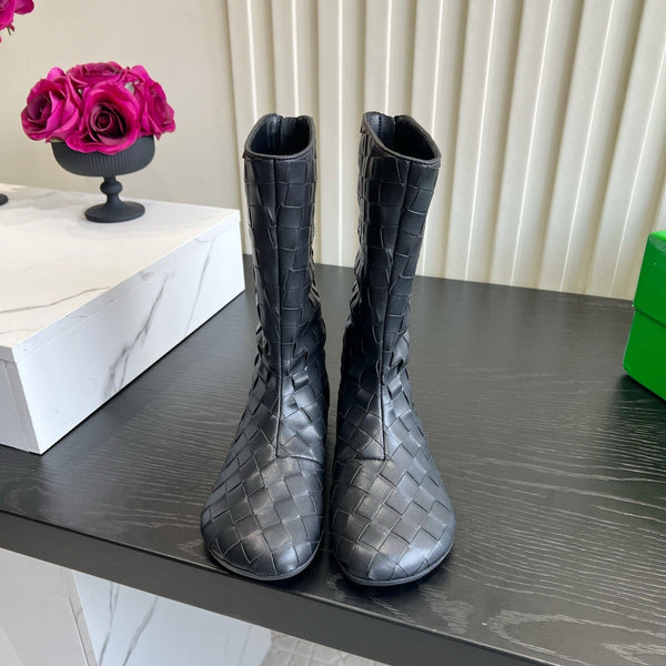 BV 26S Atomic Boots Intrecciato Black Leather 136462