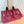 GG 26S Horsebit Ballet Flats Bow Detail Burgundy GG Canvas 141312