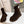 TR 26S Platform Ankle Boots 4cm Side Zip Dark Brown Suede 140947