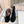 TR 26S Platform Ankle Boots 4cm Side Zip Black Suede 140945