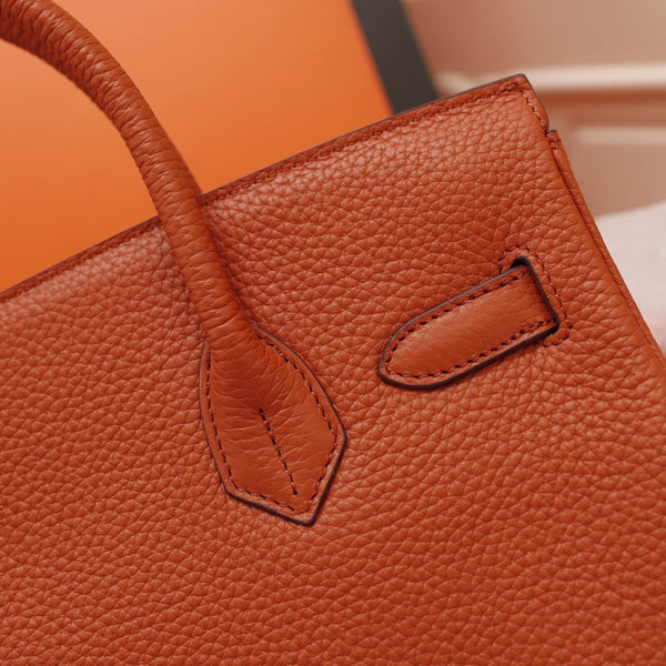 HM BIRKIN BAG 25 FIRE TOGO GOLD HARDWARE