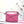 LOE MINI 18 PUZZLE BAG IN DEEP PINK CALFSKIN