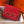 HM SAC ROULIS 18 RED TOGO LEATHER