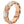 SERPENTI RING PINK GOLD MOP DIAMOND PAVED 4MM