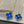 VCA Clover Vintage Agate Blue 1 Diamond Necklace Gold