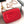 MINI RECTANGLE CLASSIC FLAP BAG 20CM RED LAMBSKIN GOLD HARDWARE