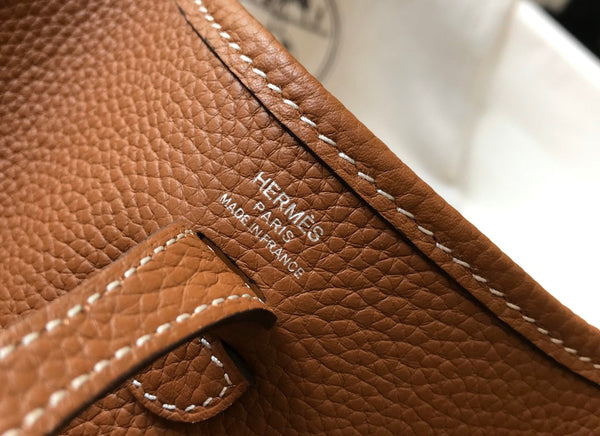 Mini Evelyne 18cm Tan Togo Shw