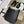 Mini Evelyne 18cm Black Togo Silver Hardware