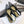JAdior slingback flat black full diamond crystal and seude