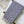 JACQUARD PATTERN KNIT SCARF 180 CM IN COOL GRAY WOOL 402421