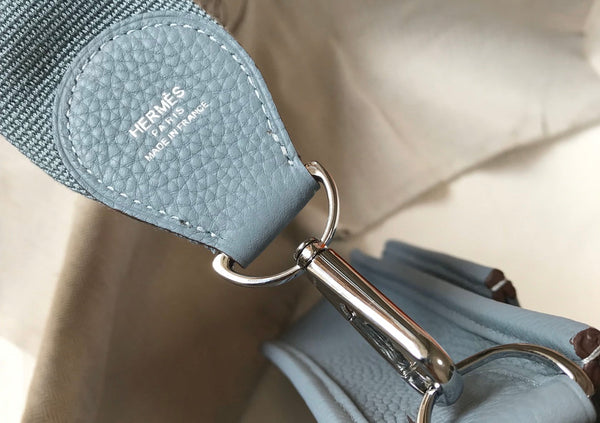 HM EVELYNE BAG 28 SAPPHIRE TOGO