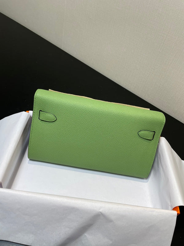 kelly woc 20.5 green epsom gold hardware
