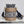BUCKET BAG 19 IN BLACK OBLIQUE JACQUARD AND BEIGE WICKER