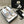 CC 26s Wooden Slippers White Colorful Tweed Lambskin 916901