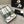 CC 26s Wooden Slippers White Green Tweed Lambskin 916904
