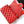 MINI RECTANGLE FLAP BAG 20CM RED LAMBSKIN GOLD HARDWARE