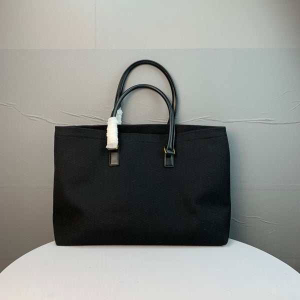 CL Cabas Tote 44cm Black Canvas 142092