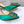Manolo Buckle Slingback 7cm Green Silk 208029