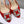 Manolo Buckle Mules 7cm Red Silk 208018