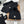 Moncler Hat Scarf Gloves Set Black Knit Fur 475098