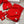 Moncler Hat Scarf Gloves Set Red Knit Fur 475094