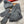 LP Hat Scarf Gloves Set Gray Knit Fur 475086