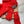 LP Hat Scarf Gloves Set Red Knit Fur 475085
